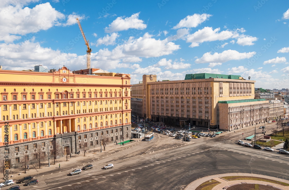 Moscow. View of Lubyanka Square