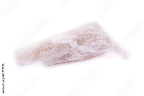 stone macro mineral orthoclase on a white background photo