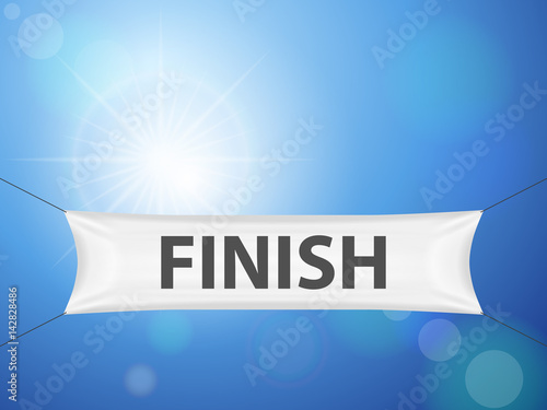 Finish banner