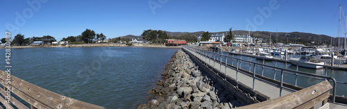 Marina panorama at Princeton-near Half Moon Bay, California. photo