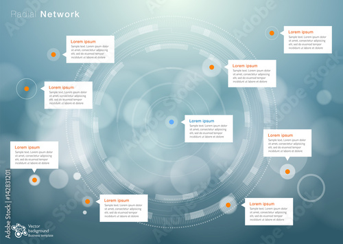 Radial Network Image #Vector Graphics
