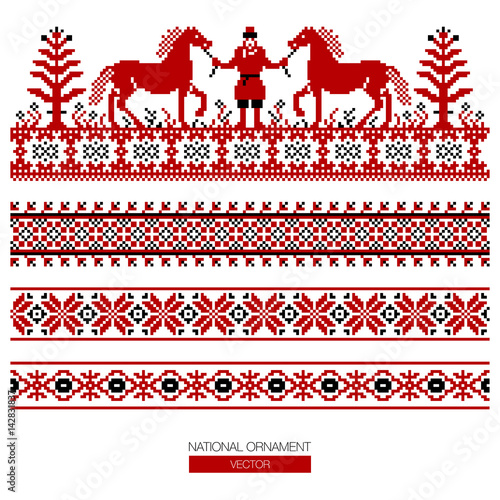 national ornament background