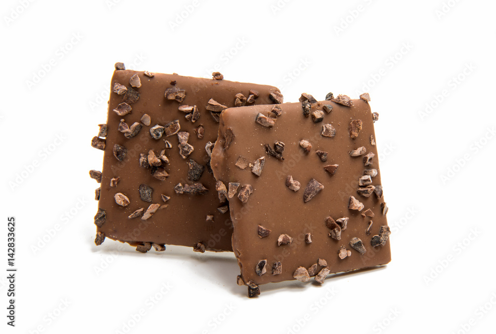 German cookies in chocolate isolated German cookies in chocolate isolated