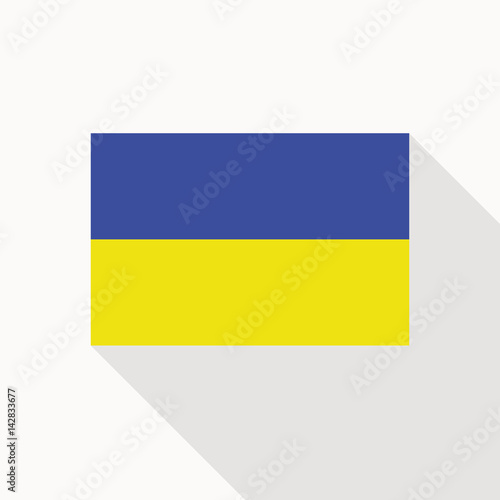Ukraine Flag Flat Icon