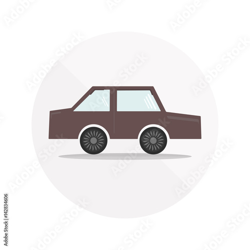 Colorful car icon