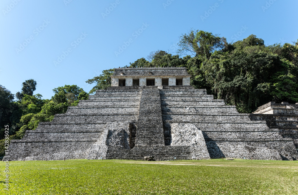 Temple of the Inscriptions. Palenque, Maya city Temple of the Inscriptions. Palenque, Maya city