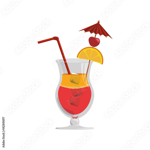 glass cocktail exotic vector icon illustration graphic design