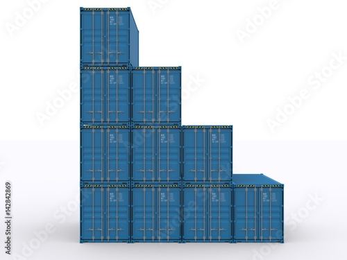 Shipping Container stacked