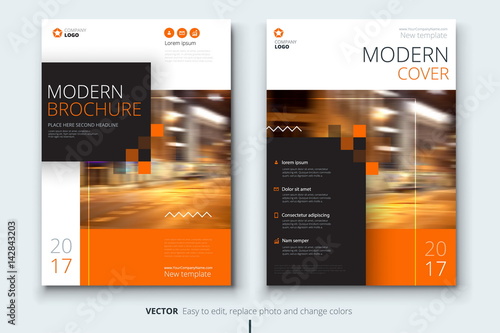 Corporate business annual report cover, brochure or flyer design. Leaflet presentation. Catalog with Abstract geometric background. Modern publication poster magazine, layout, template. A4 size
