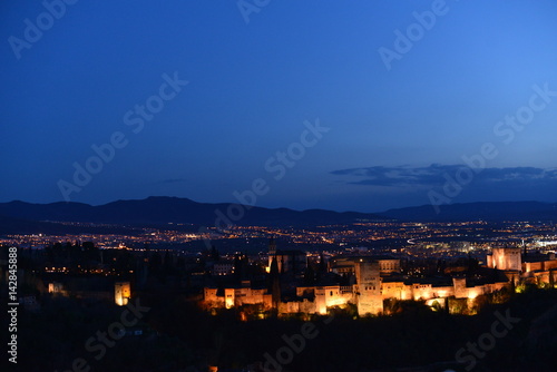 Sonnenuntergang Alhambra-Granada