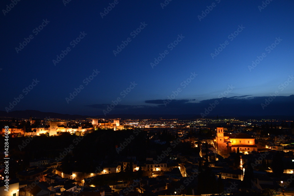 Abendstimmung Alhambra-Granada