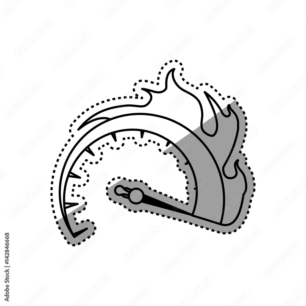 Speedometer power car icon vector illustration graphic design Speedometer power car icon vector illustration graphic design