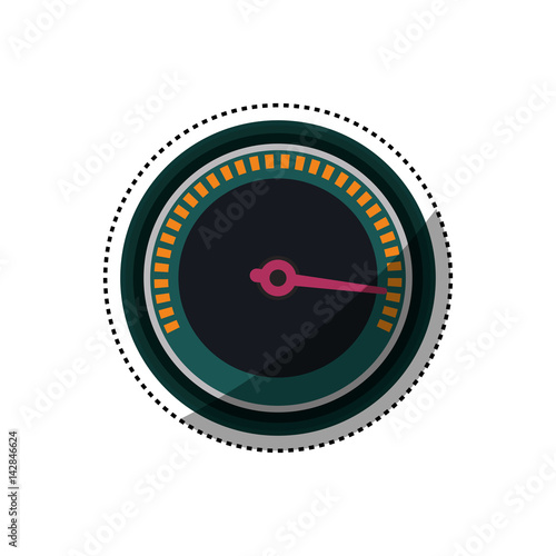 Speedometer power car icon vector illustration graphic design