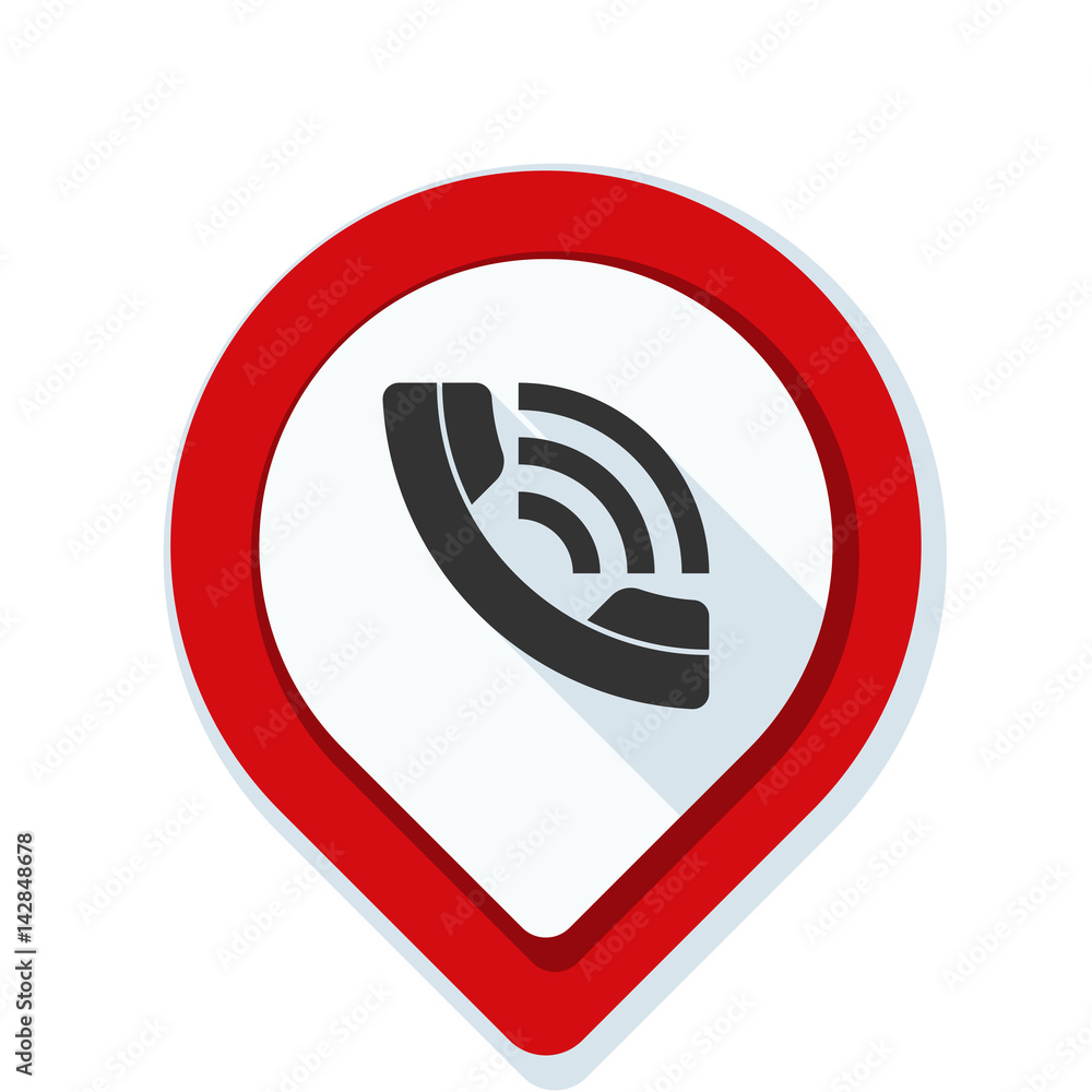 Contact Phone Pointer illustration Contact Phone Pointer illustration