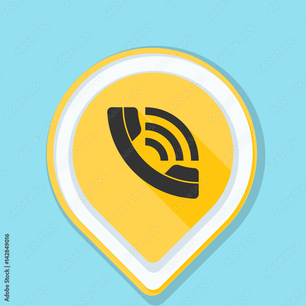 Contact Phone Pointer illustration Contact Phone Pointer illustration