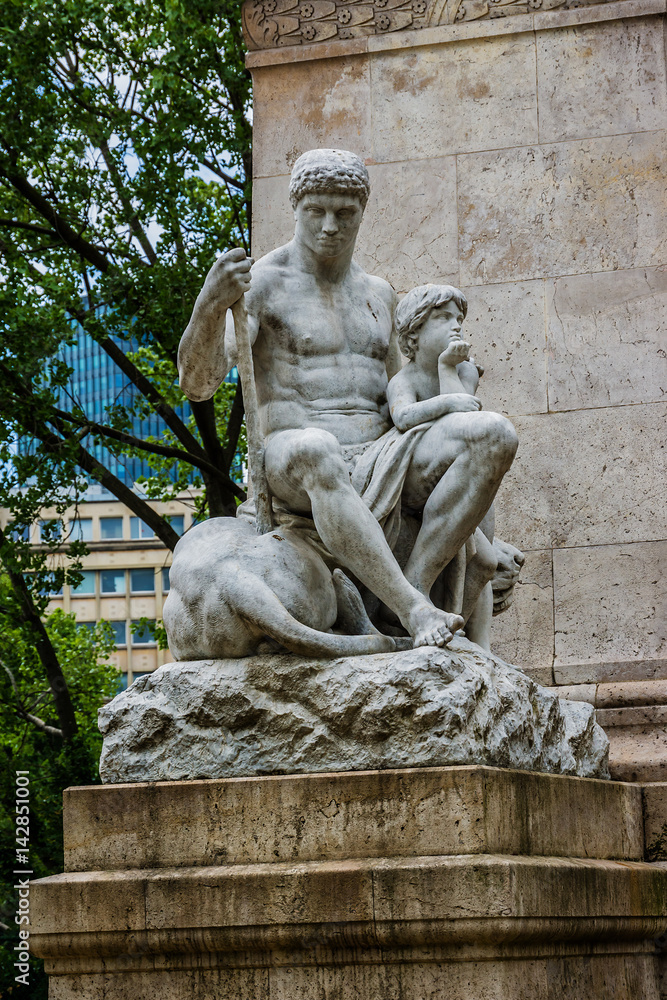 Monument to French sculptor Antoine-Louis Barye (1894). Paris.