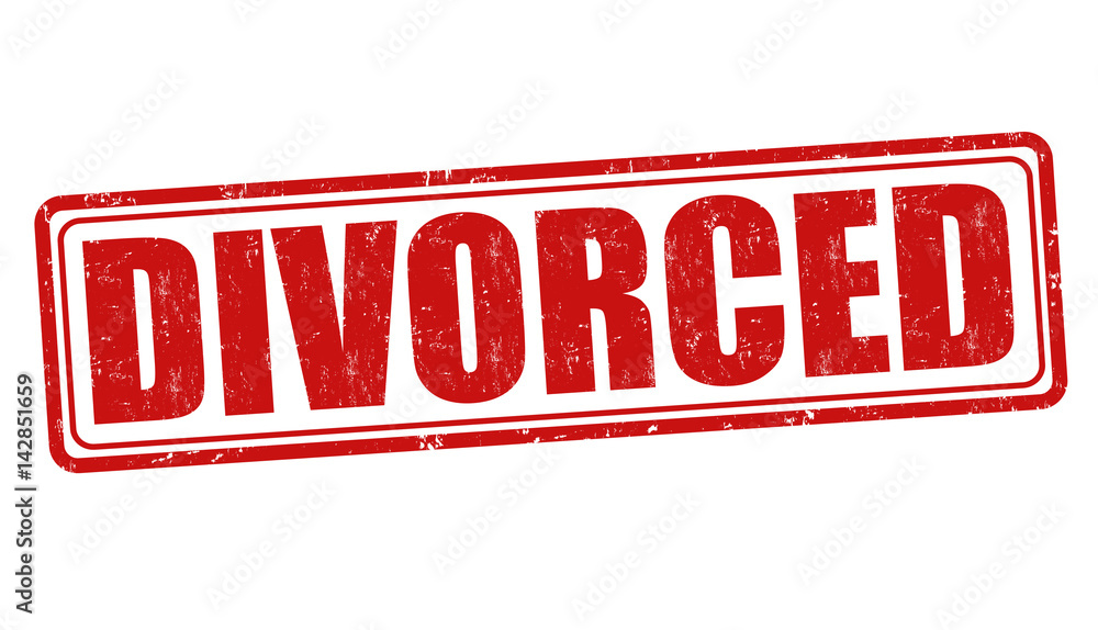 Divorced grunge sign or stamp Divorced grunge sign or stamp