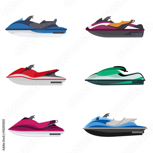 Illustration of jet ski