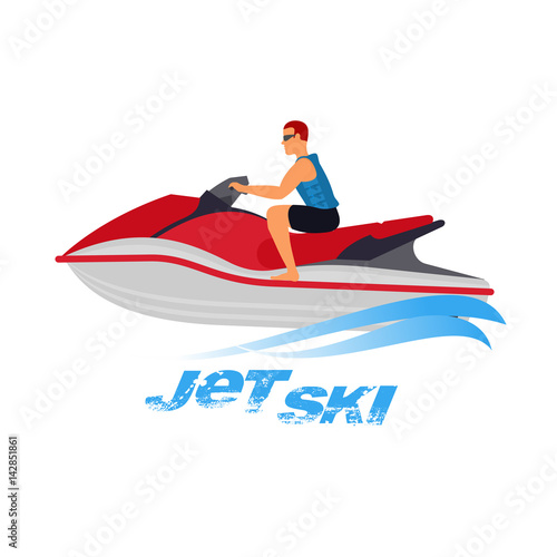 Illustration of jet ski