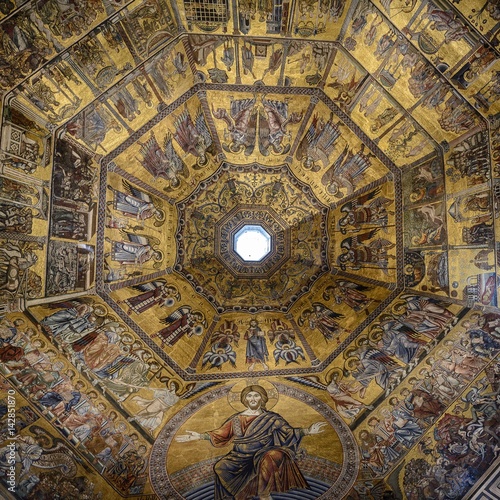 Baptisterio en Florencia, Italia