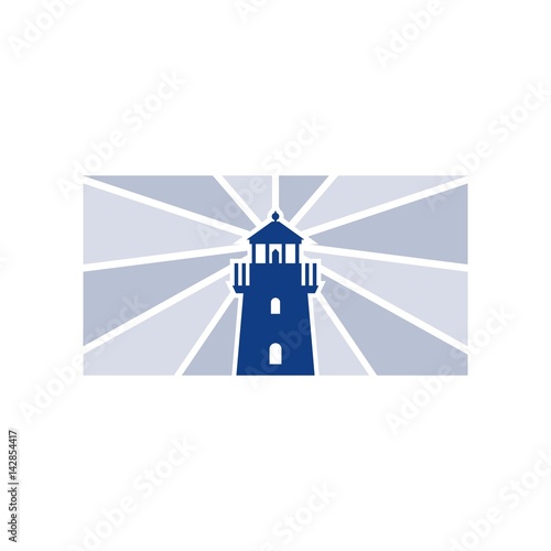 light house logo vector.