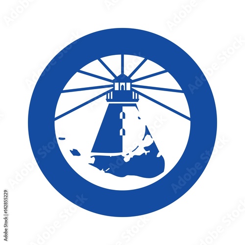 light house logo vector. nantucket island.