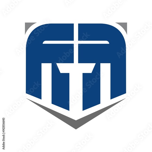 warrior logo vector. helm and shield logo.