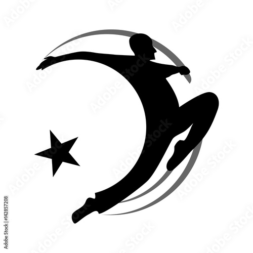 martial art logo vector.