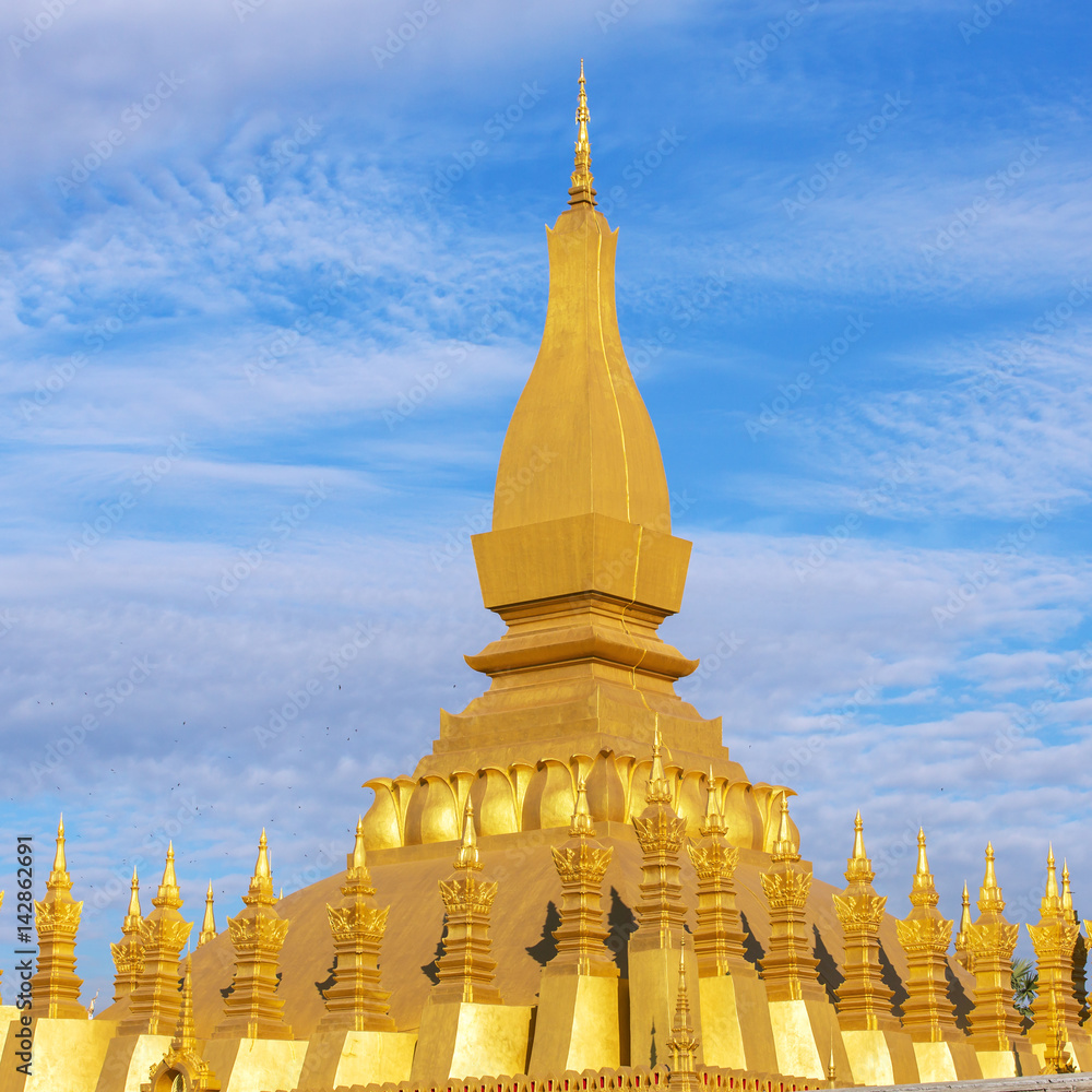 Naklejka premium Wat Pha That Luang, Vientiane, Laos.