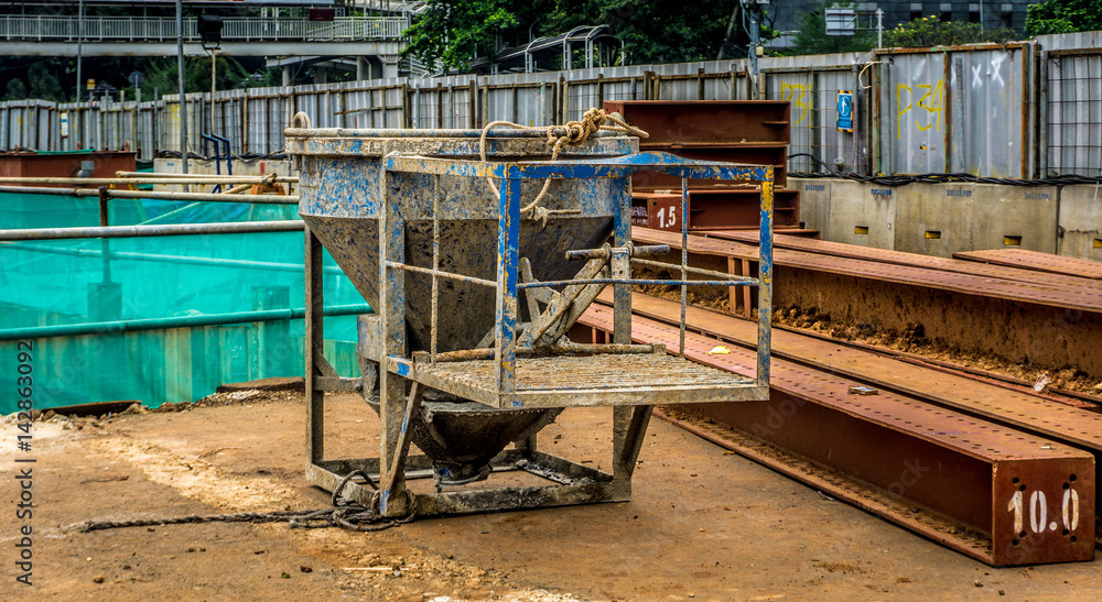 unused cement mixer in construction site photo taken in Jakarta Indonesia unused cement mixer in construction site photo taken in Jakarta Indonesia