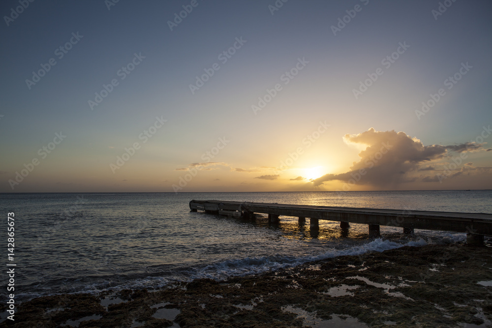 Sunset in Caribbean