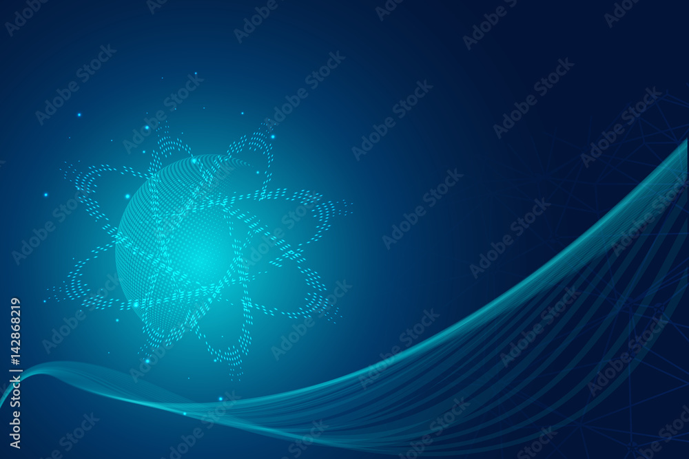 abstract blue hitech technology background