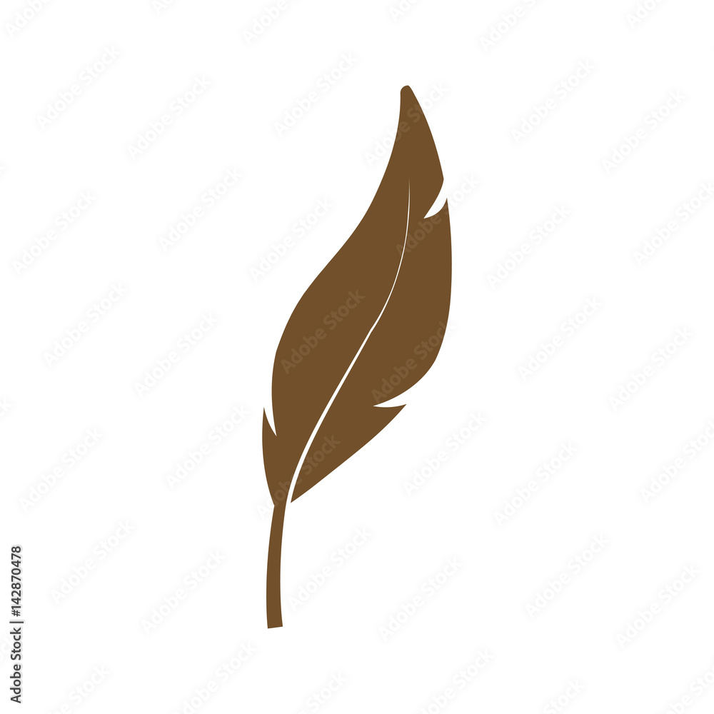 dry leaf icon over white background. colorful design. vector illustration dry leaf icon over white background. colorful design. vector illustration