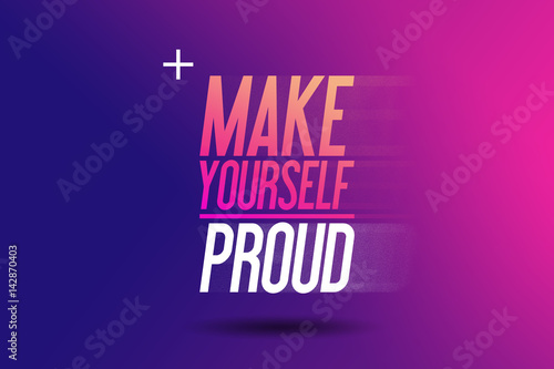 Make Yourself Proud - Neukundenwerbung für das Fitnessstudio Fitnesscenter- Flyer Kampagne - Banner - Selbstbewusstsein Webseiten Header - Kundenwerbung
