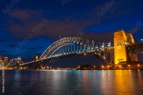 Sydney Harbour Bridge at night