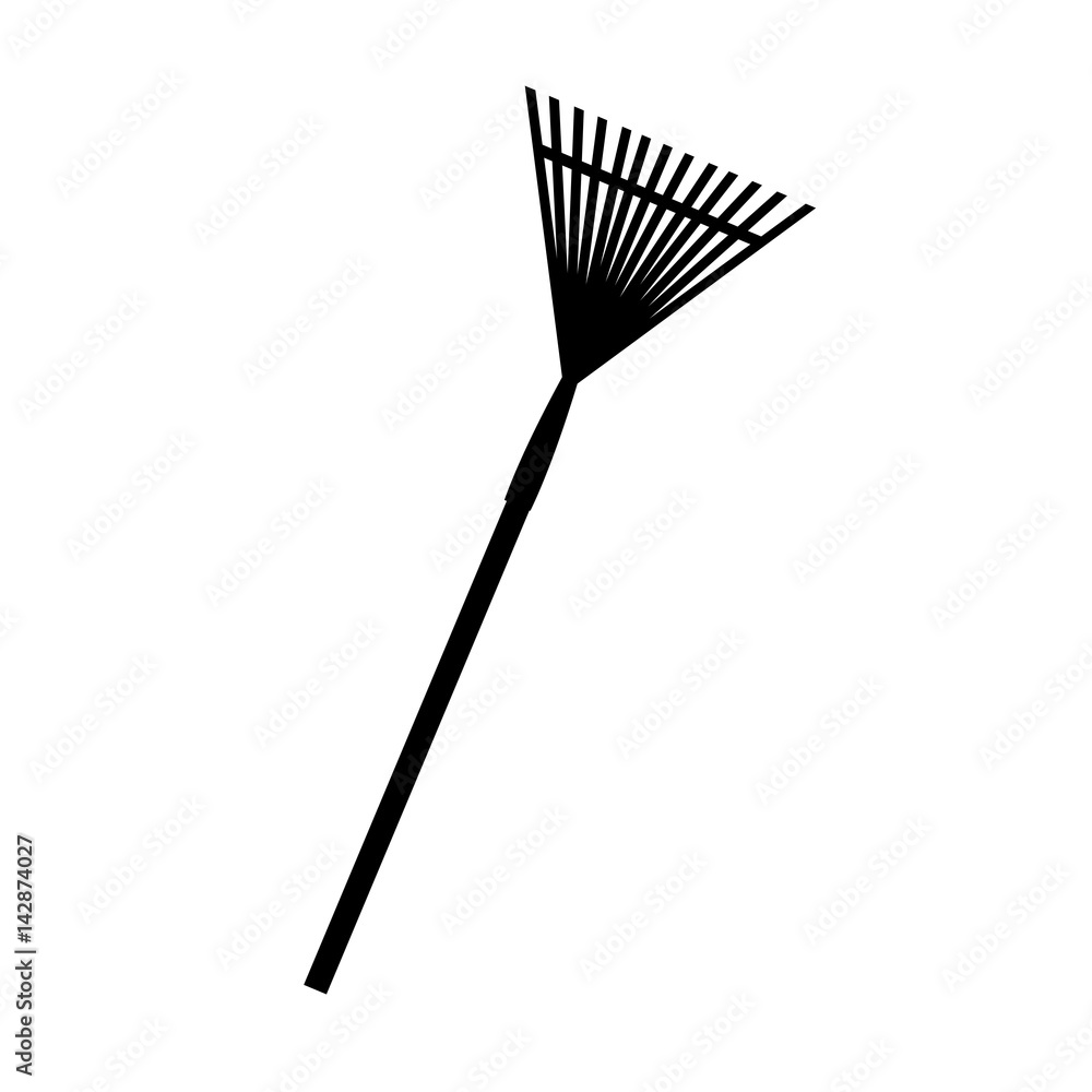 gardening fork tool icon over white background. vector illustration gardening fork tool icon over white background. vector illustration