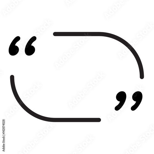 vector quote blank frame outline