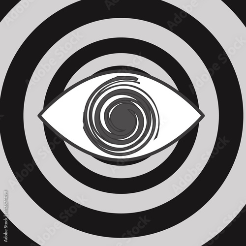 vector spiral eye icon