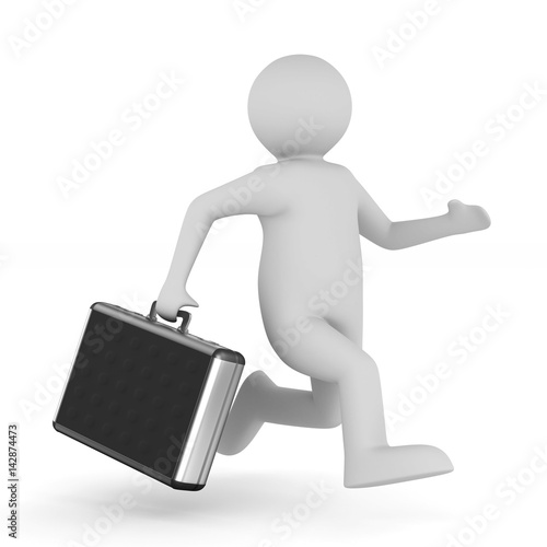 businessman on white backgr...