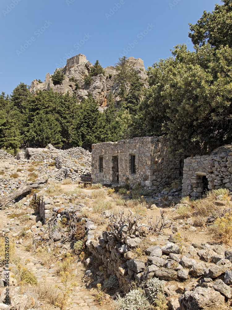 Ruins of Old Pili Castle, Kos, Greece