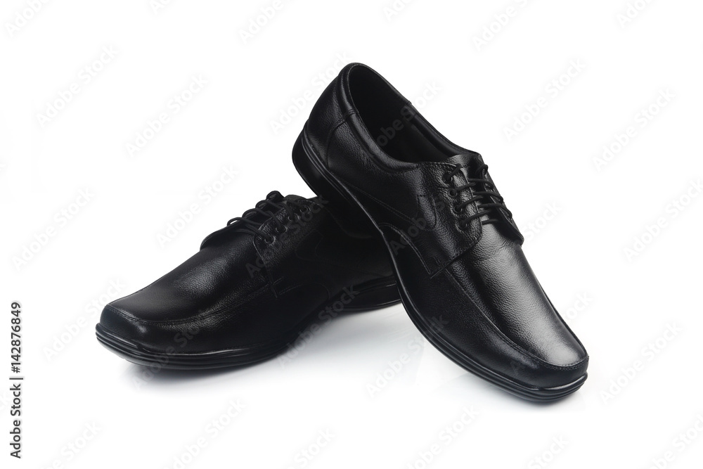 Indian Made Men's Shoes Isolated on White Indian Made Men's Shoes Isolated on White