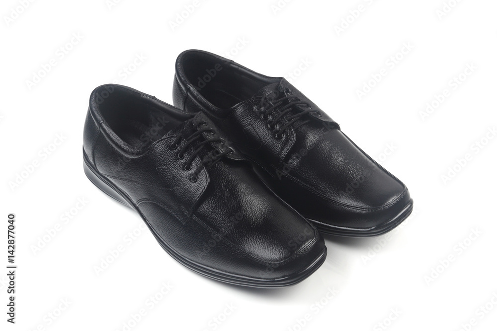 Indian Made Men's Shoes Isolated on White Indian Made Men's Shoes Isolated on White
