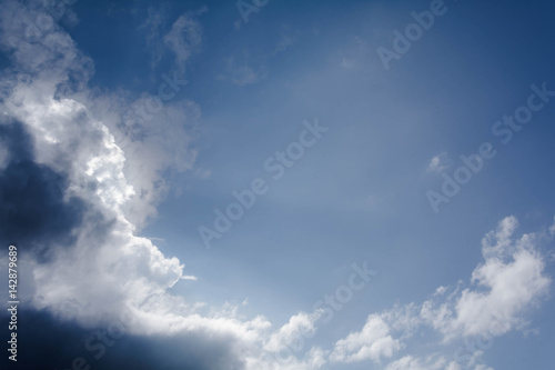 Fototapeta Naklejka Na Ścianę i Meble -  blue sky cloud on air