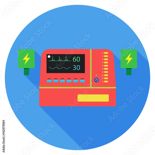 Heart Defibrillator Icon