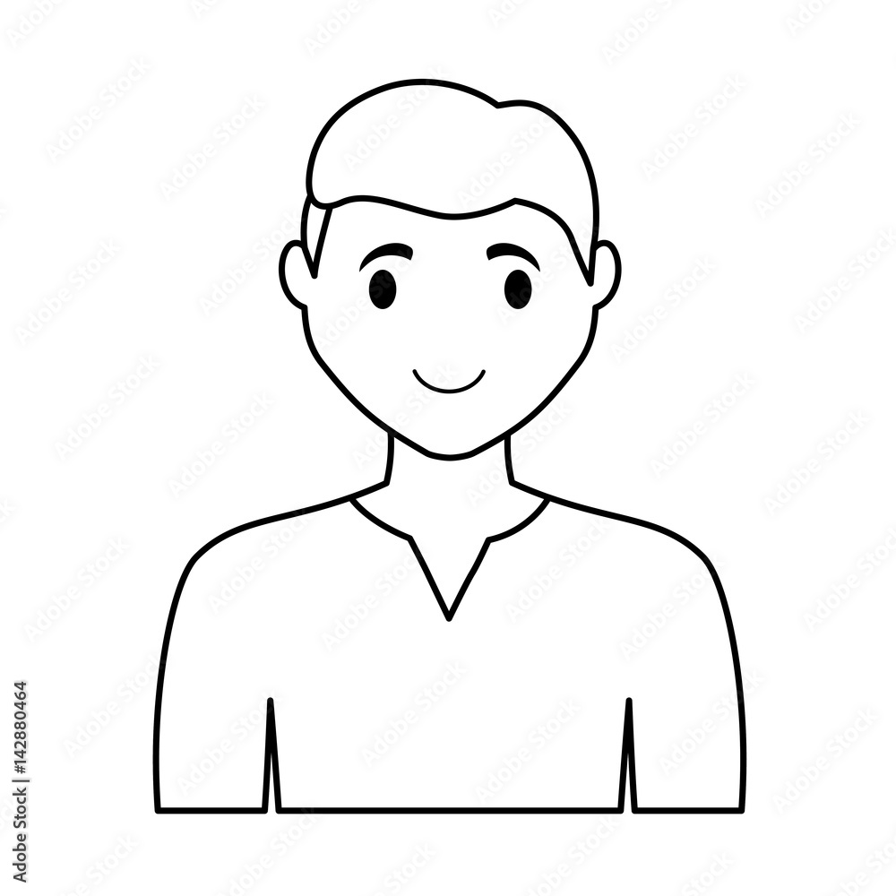 body of man icon over white background. vector illustration body of man icon over white background. vector illustration
