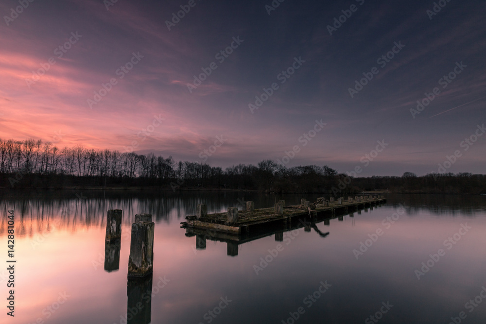 Abendrot am Ümminger See Abendrot am Ümminger See