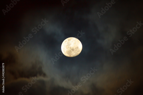 The Moon at Cloudy Night