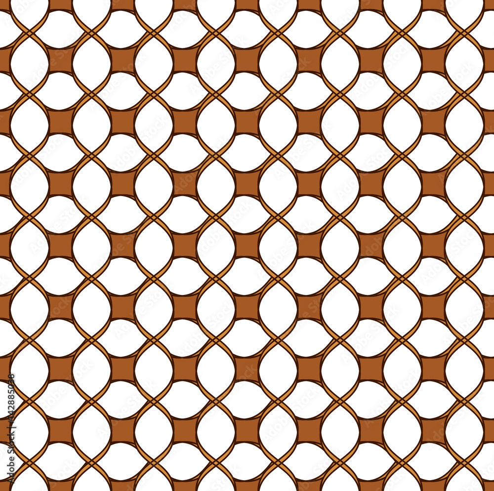 Naklejka premium Black vector seamless wavy line pattern