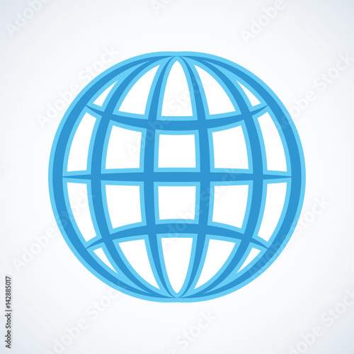 Globe. Vector drawing