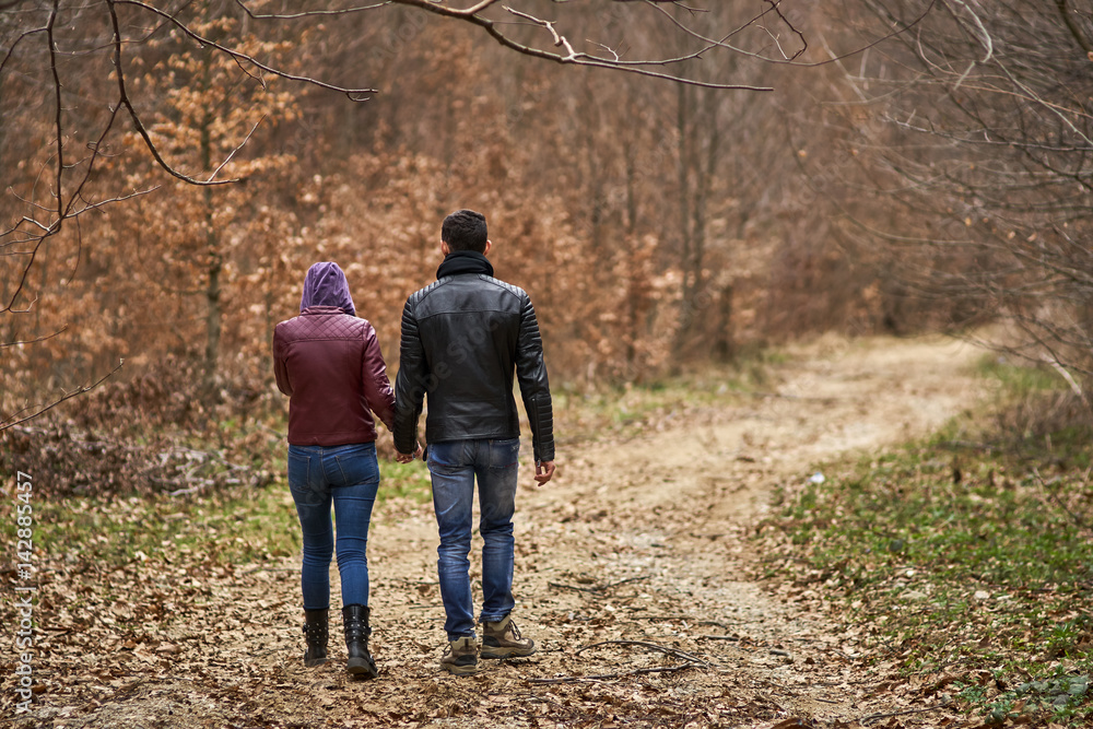 Couple of teenagers outdoor Couple of teenagers outdoor